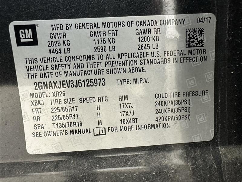 Automatic Transmission FWD 1.5L Fits 18-19 EQUINOX 2597196
