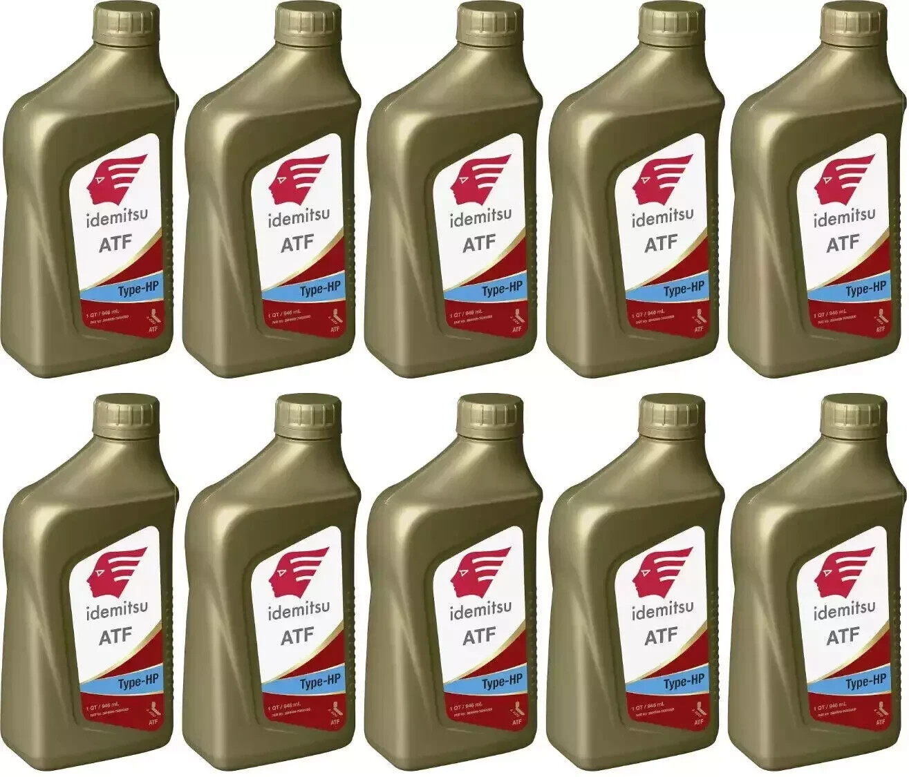 10 Quart Pack Auto Trans oil Fluid Set ATF TYPE HP for Subaru WRX STI TYPE-HP