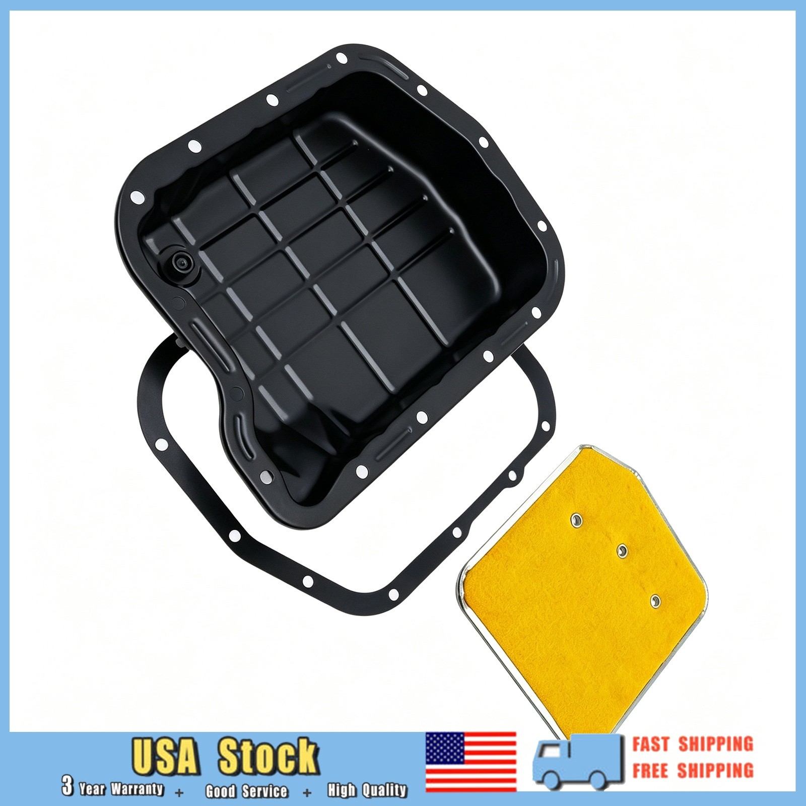 For Dodge Ram 1500 2500 3500 Van Trans Oil Pan Gasket Filter Kit 52118780AD