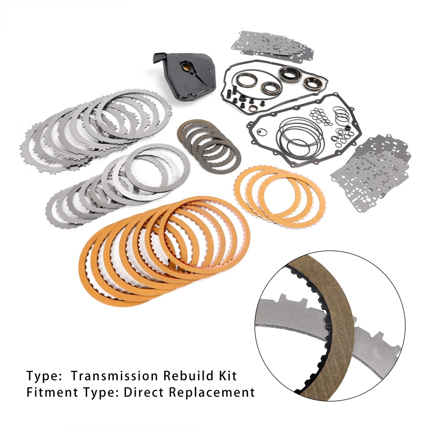 For Escape Fusion Edge 6F35 Transmission Master Rebuild Kit Overhaul with Filter