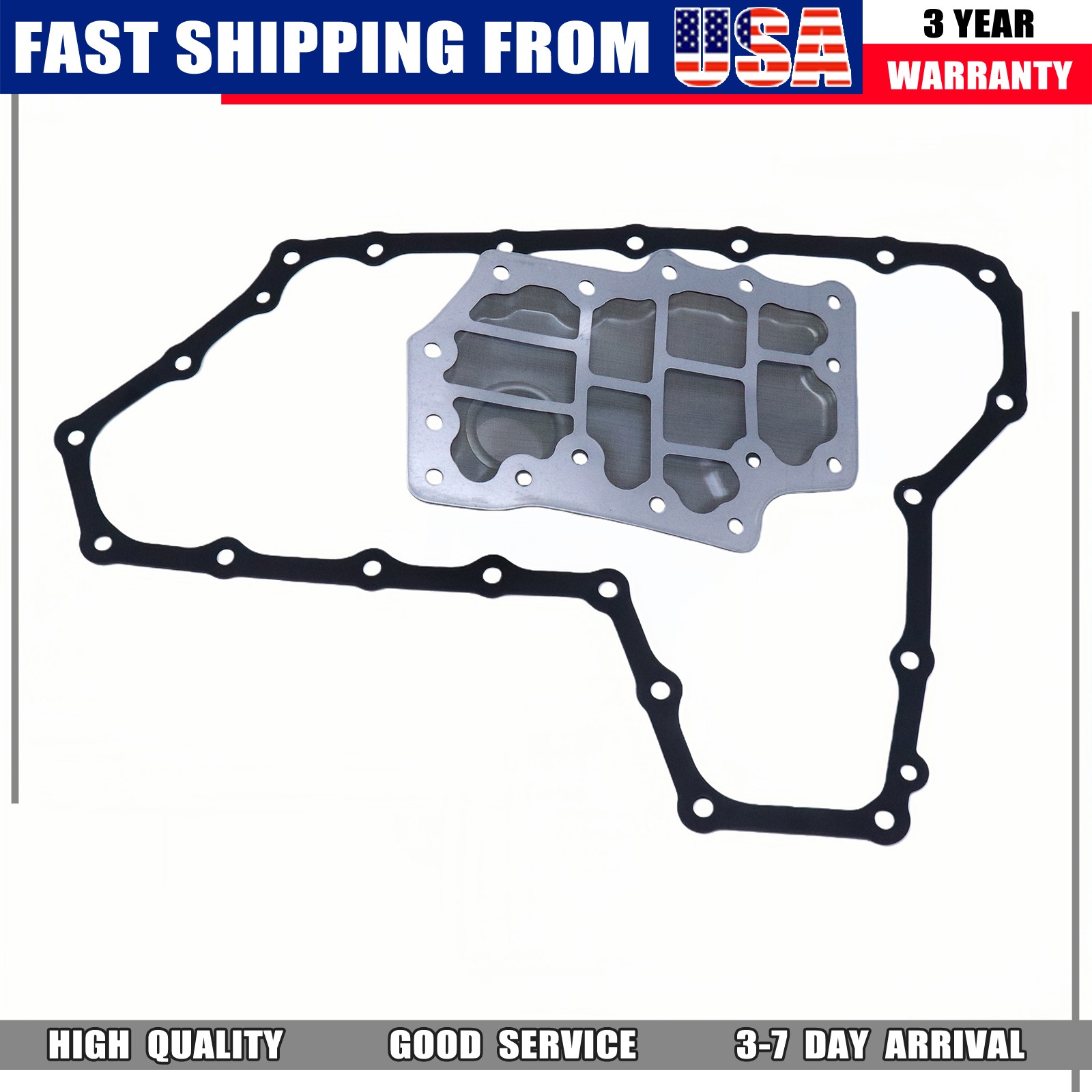 2pc Auto Trans Filter & Pan Gasket For Nissan Murano 2003-2016 Quest 2011-2016