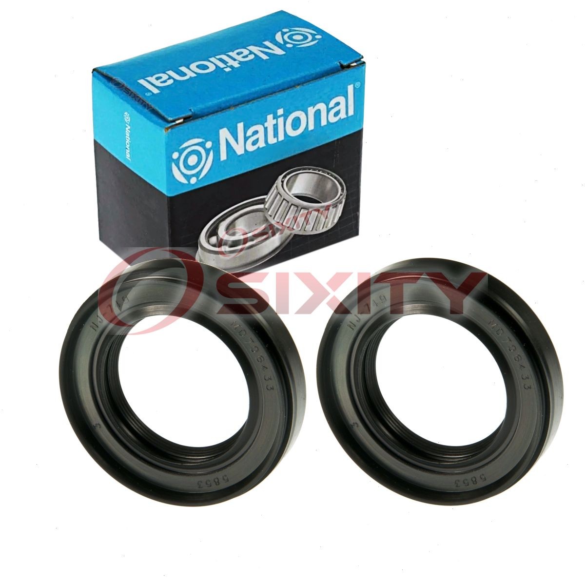 2 pc National Transmission Output Shaft Seals for 2006-2011 Kia Rio qf