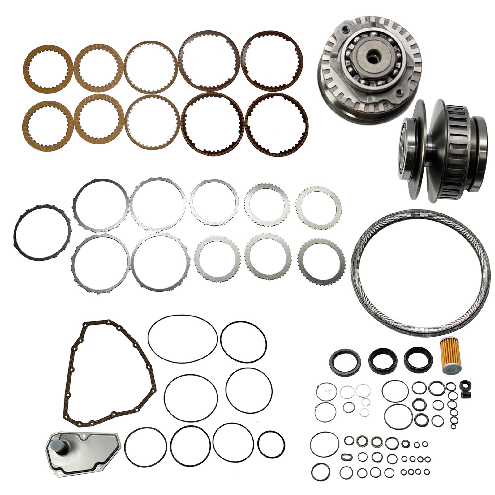 Transmission Master Rebuild Kit & Pulley Set with Belt Chain Fits Nissan March