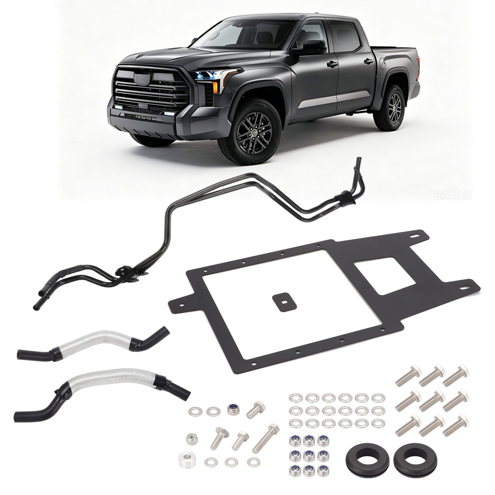 Cooling Pipe-Hard Pipe Hose Bracket Kit For 2007-21 Toyota Tundra 5.7L Automatic
