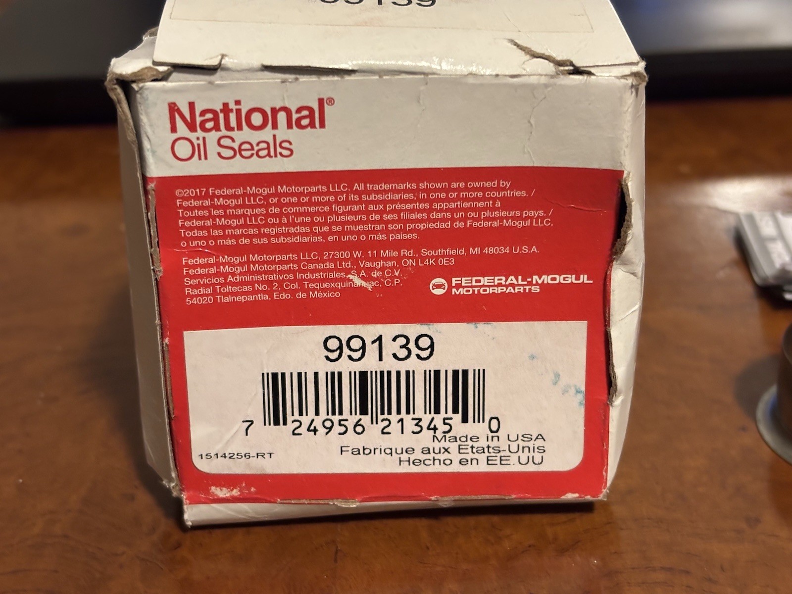 National 99139 Output Shaft Repair Sleeve