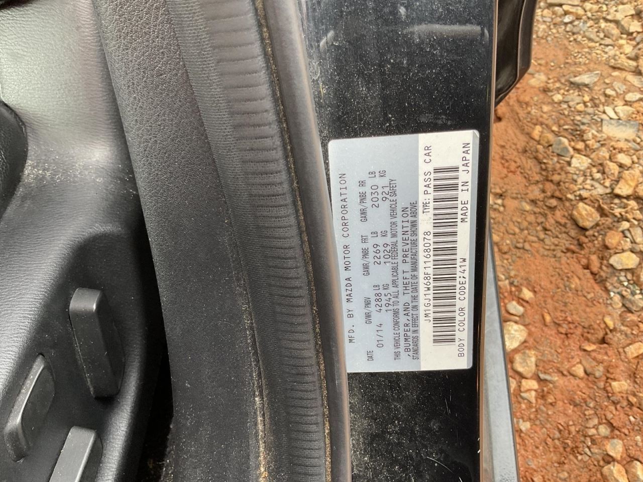 Automatic Transmission 2.5L Fits 14-15 MAZDA 6 2031612
