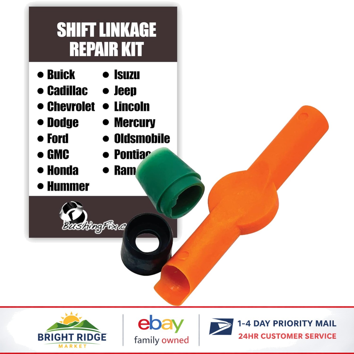 Durable Shift Linkage Bushing Repair Kit with Installation Instructions Included