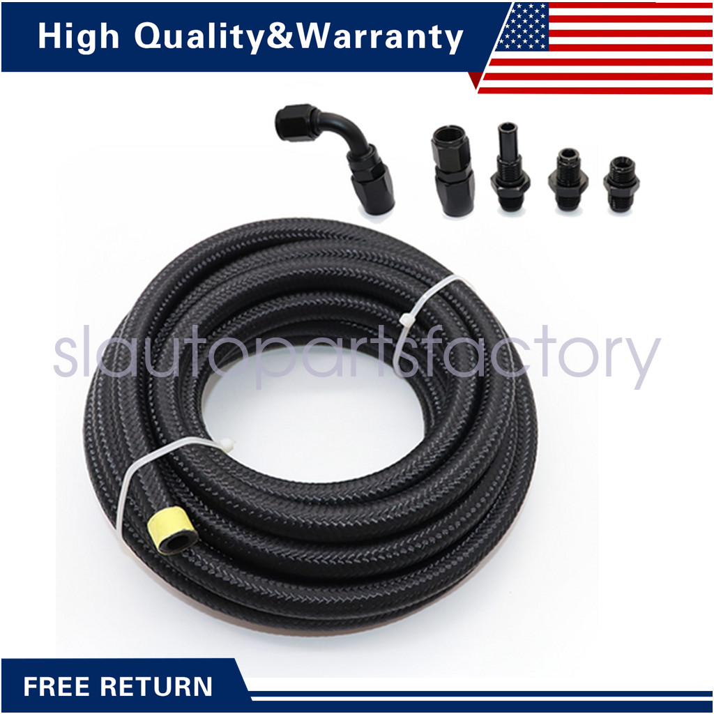 For GM 4L80E Automatic Transmission Cooler Lines Kit 6-AN Steel Braided Line Kit
