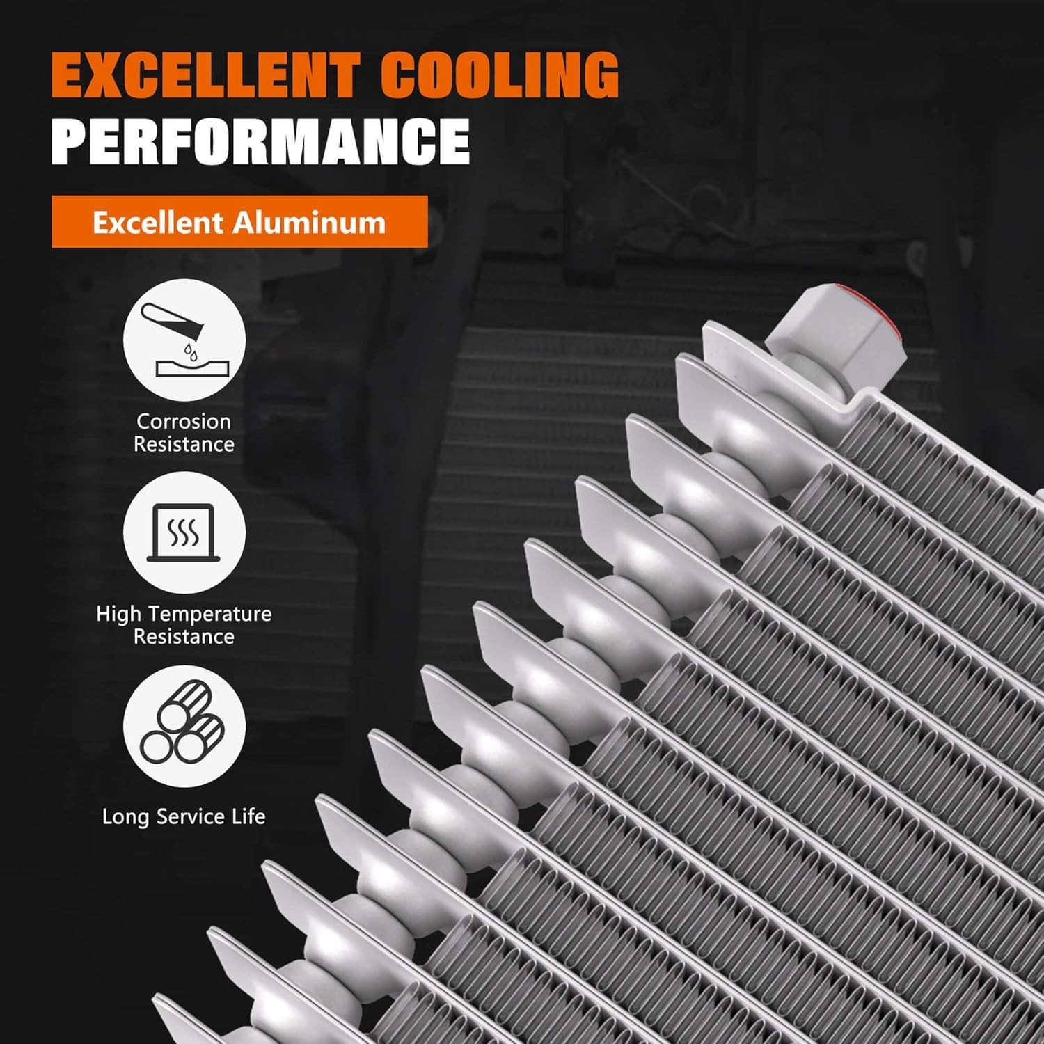 Transmission Oil Cooler For Tru Cool 40K For Tru Cool Low Pressure Drop GVW Max
