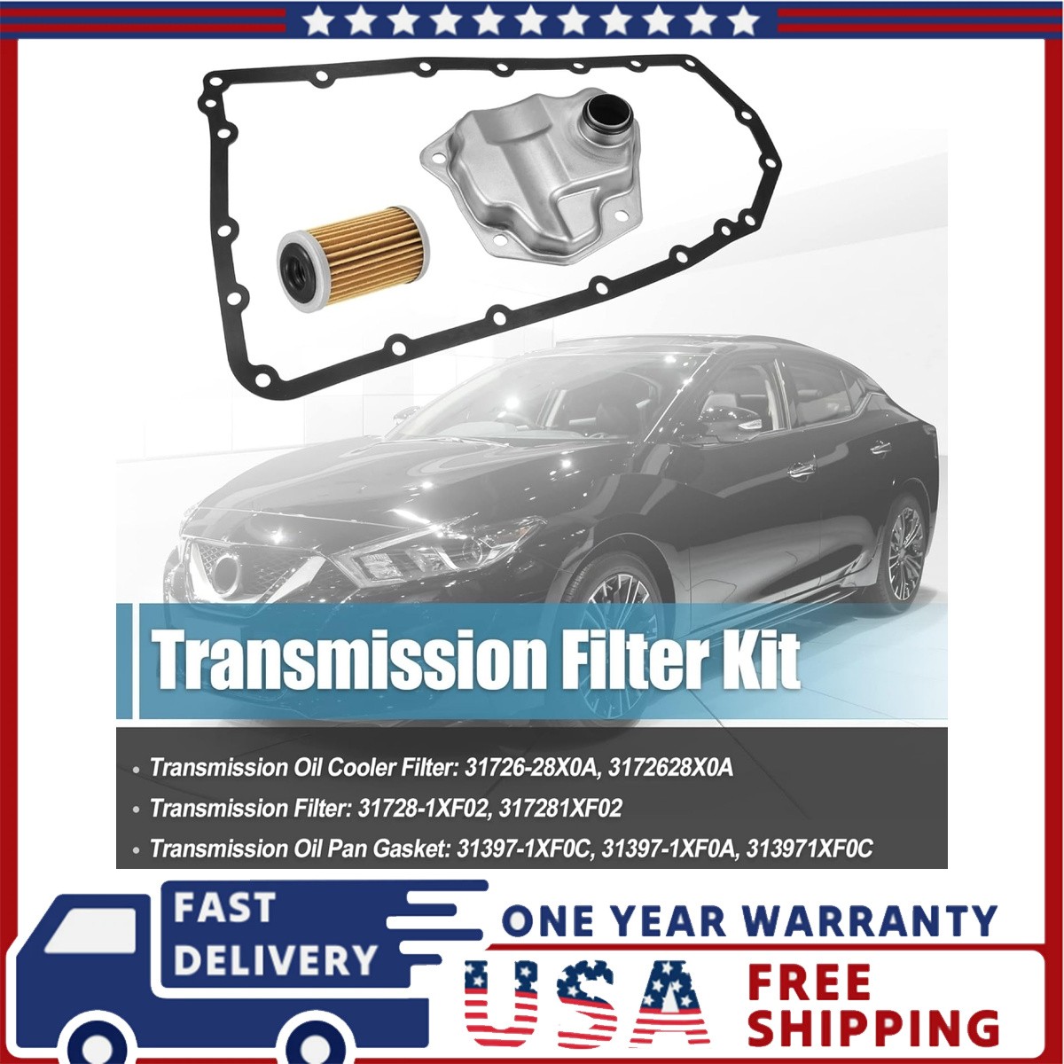 CVT AUTO TRANSMISSION FILTER Set for NISSAN 07-18 ALTIMA JUKE NV200 31726-28X0A