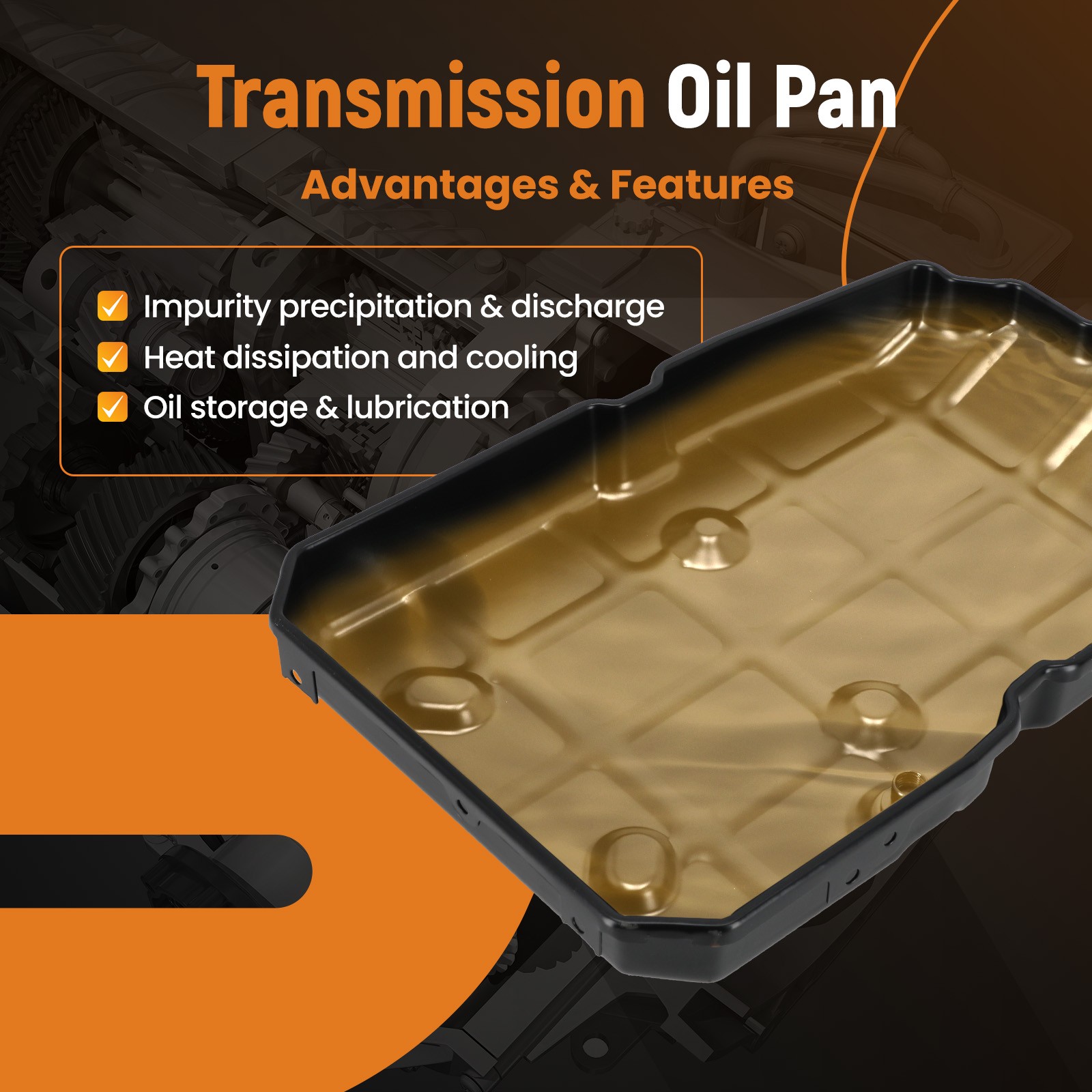 Transmission Oil Pan for Mercedes GLE-Class 2016-2017 A2222700512