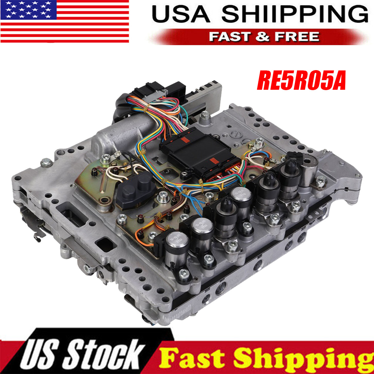 RE5R05A Valve Body w/ 7 Solenoid For INFINITI EX35 FX35 FX45 G35 G37 Q45