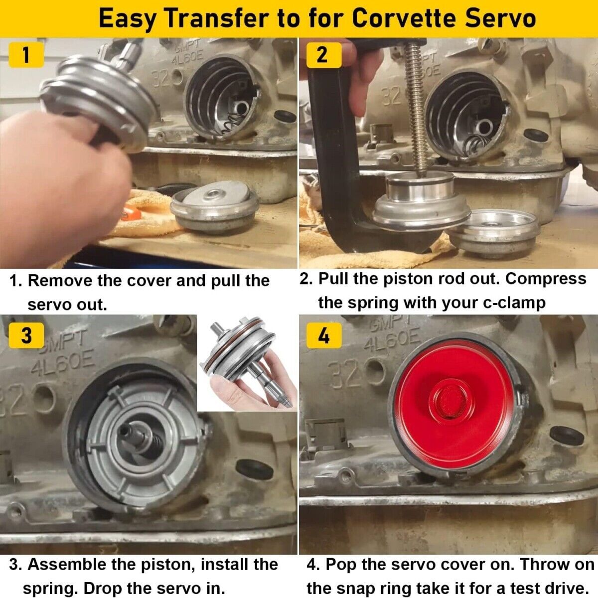 For CORVETTE SERVO 4L60E Life Time Warranty HD 700R4 4L65E 4L70E 1982-2014