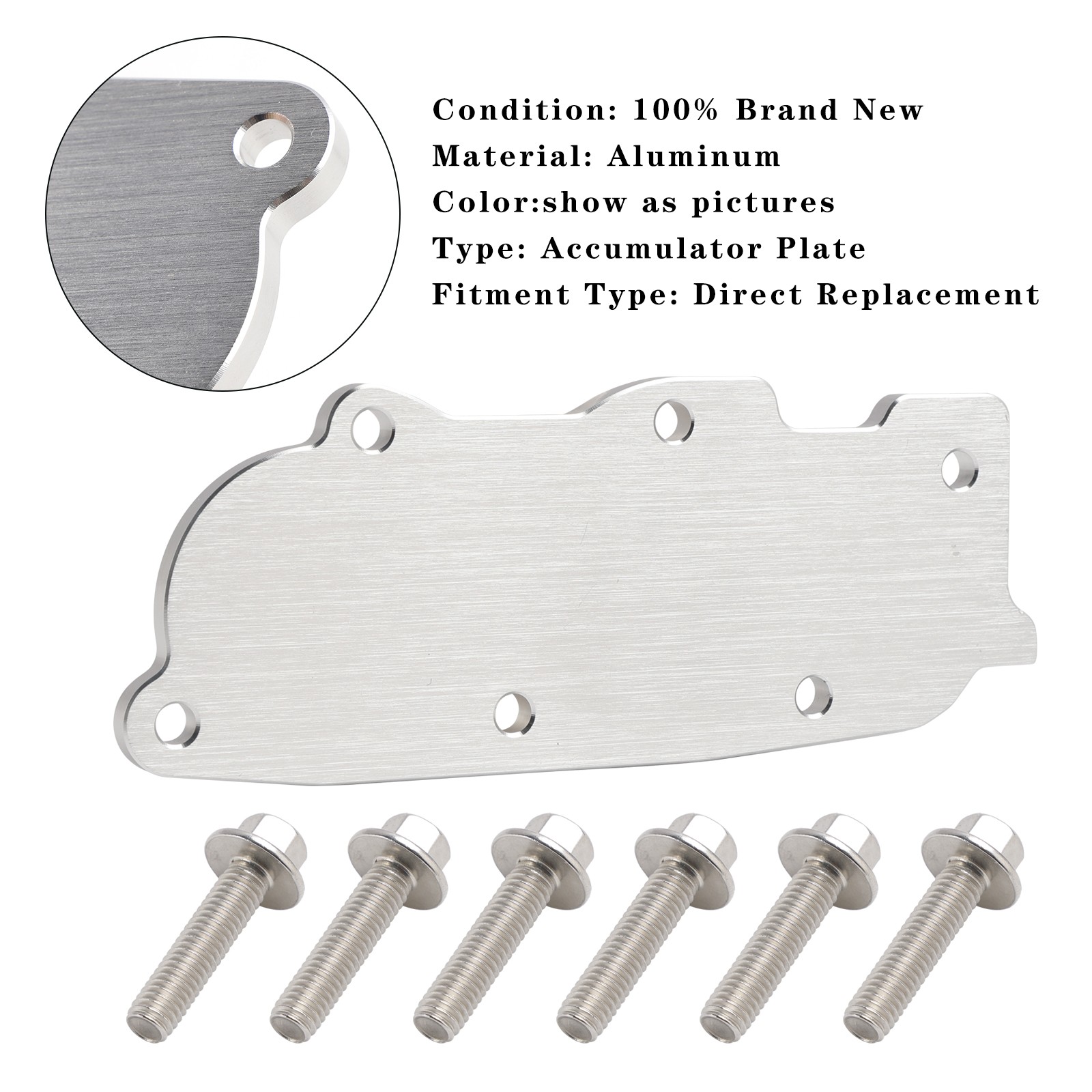🚗Accumulator Plate Kit W/Cover & Bolts For GM 4L80E 4L80-E 2008 2009 2010 2011