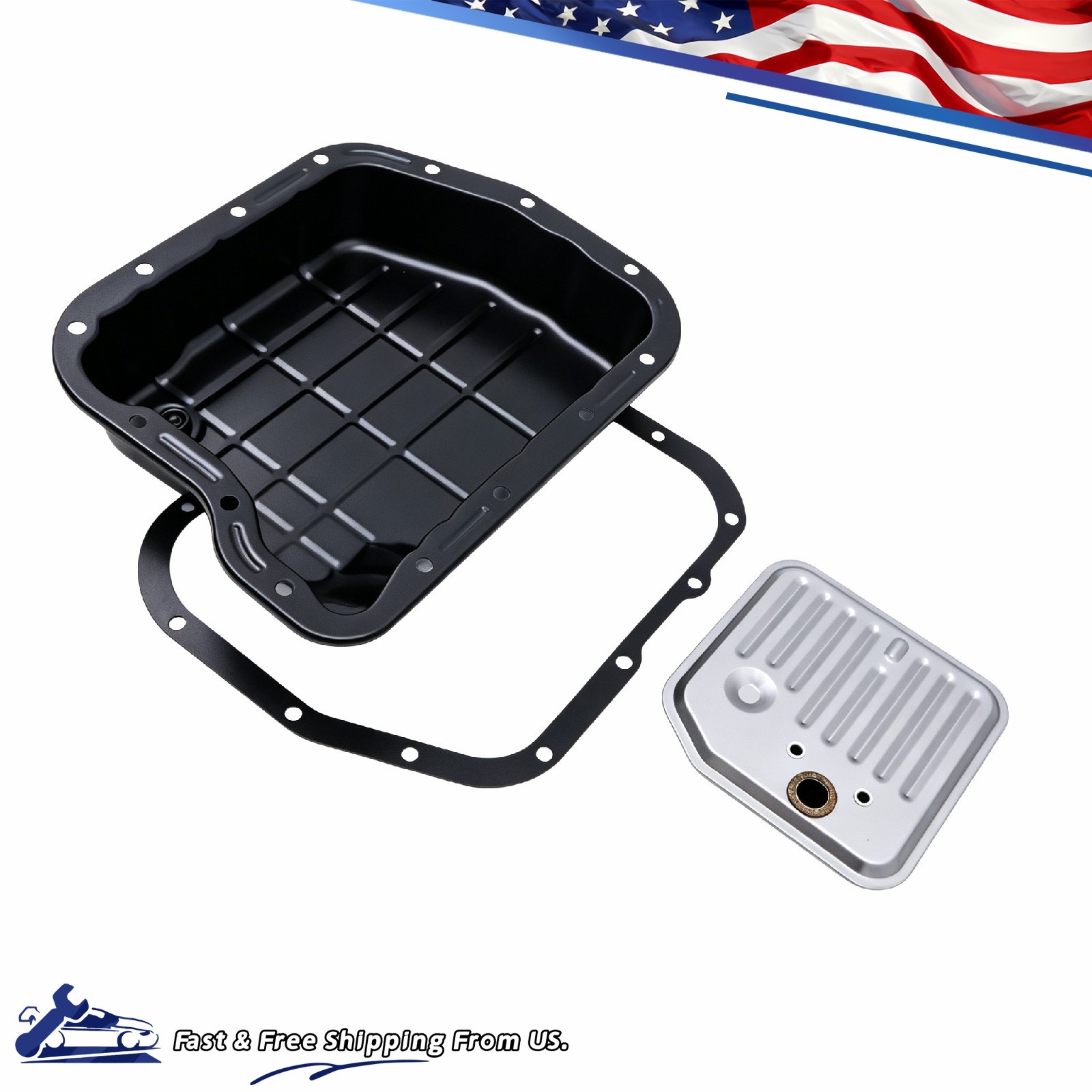 Fit Dodge Van Wagon 1500 2500 3500 Trans Oil Pan Gasket Filter Kit 52118789
