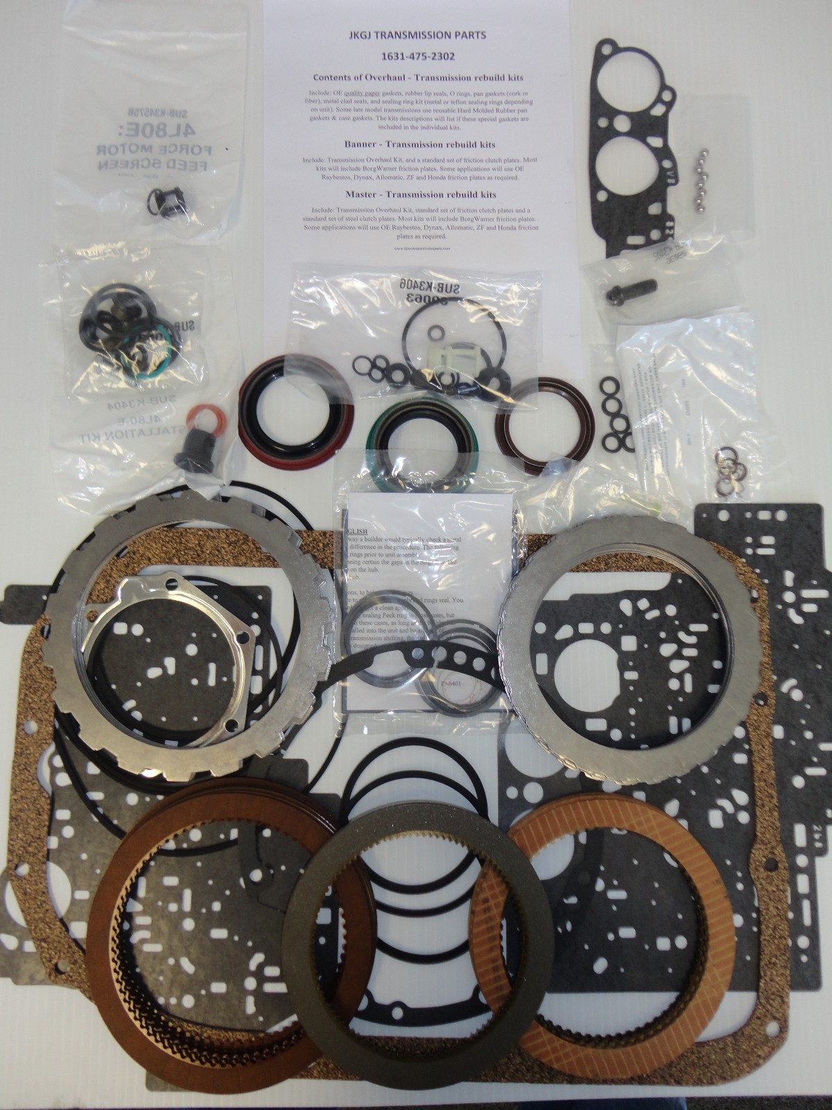 JF017E / CVT-8 (2WD) RE0F10E (FWD-CVT) 2012-2014 MASTER KIT WITH PISTON
