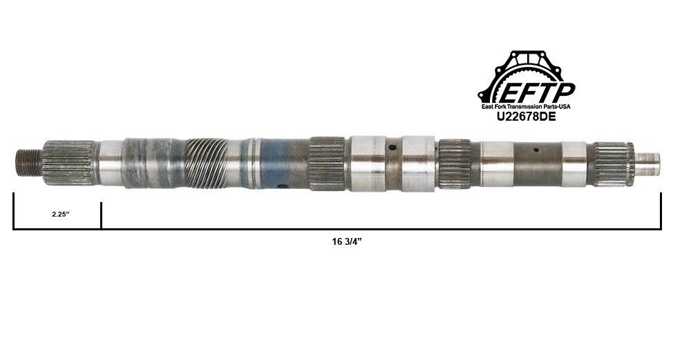 Dodge – Chrysler – A727/TF8 2wd output shaft 16-3/4″ OAL 1962-75 2nd style