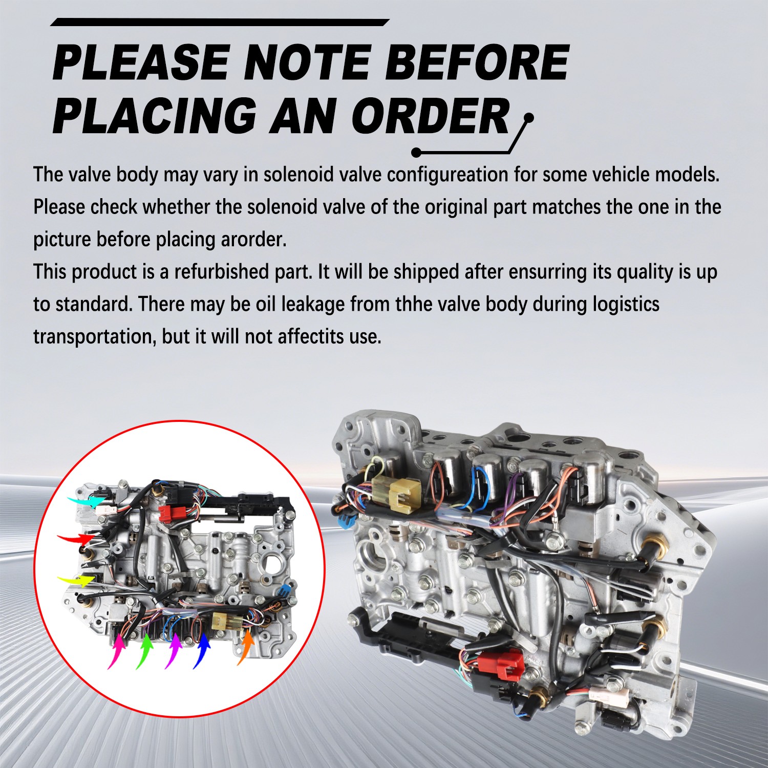 5EAT Valve Body w/Solenoids For 2008-2009 Subaru Outback Legacy Tribeca 3.0L