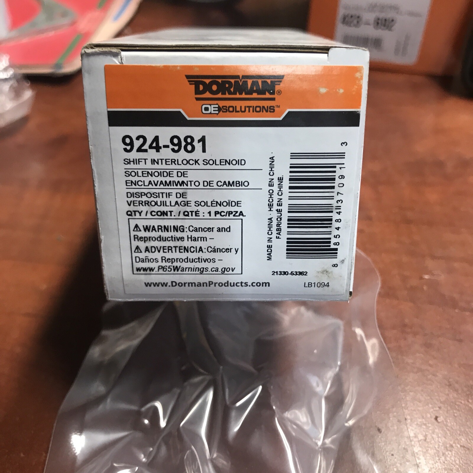 New Genuine Parts Shift Interlock Solenoid Dorman 924-981 Select Chevy Pontiac