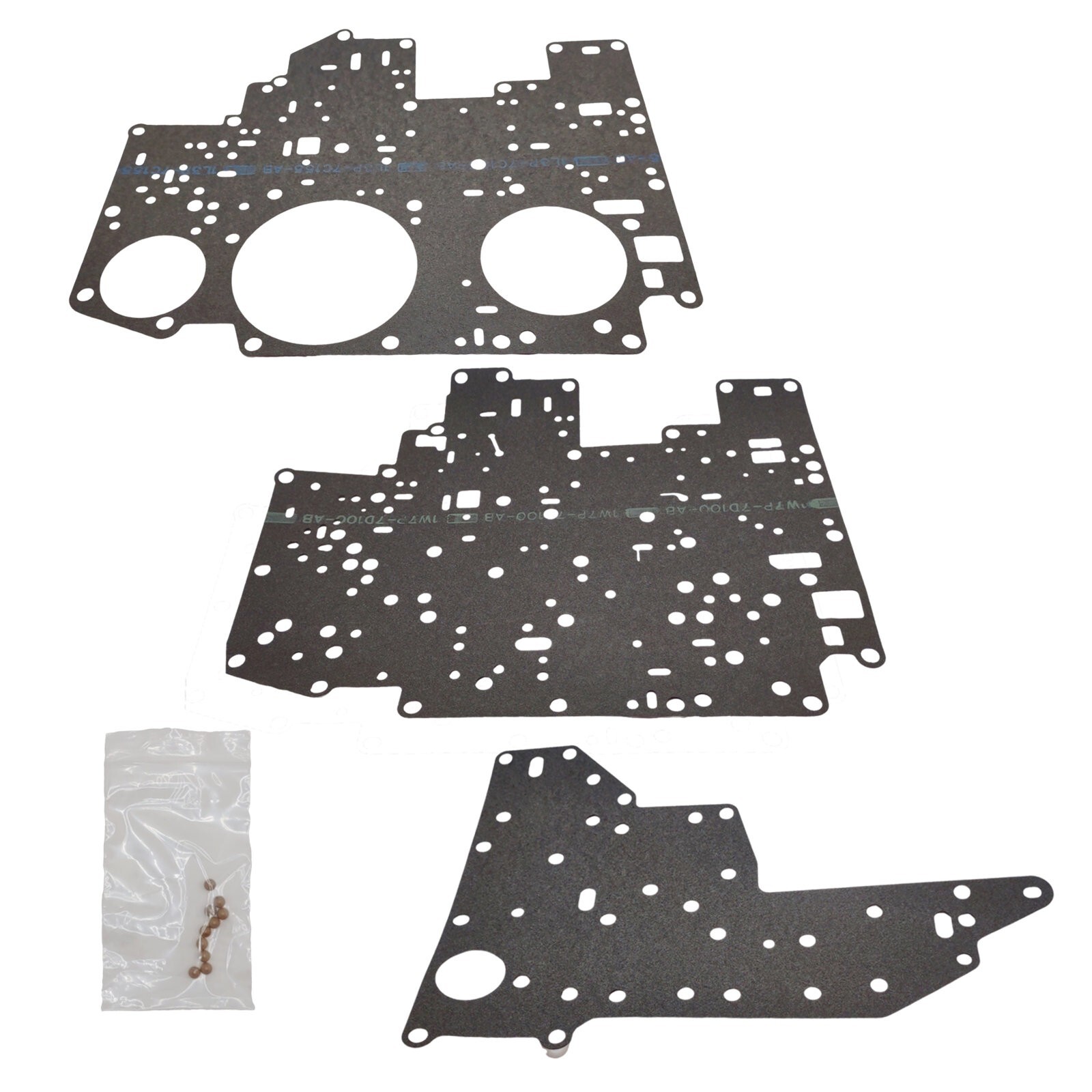 4R70W 4R75W Valve Body Gaskets with TORLON Check Balls 1996-up also 4R70E 4R75E