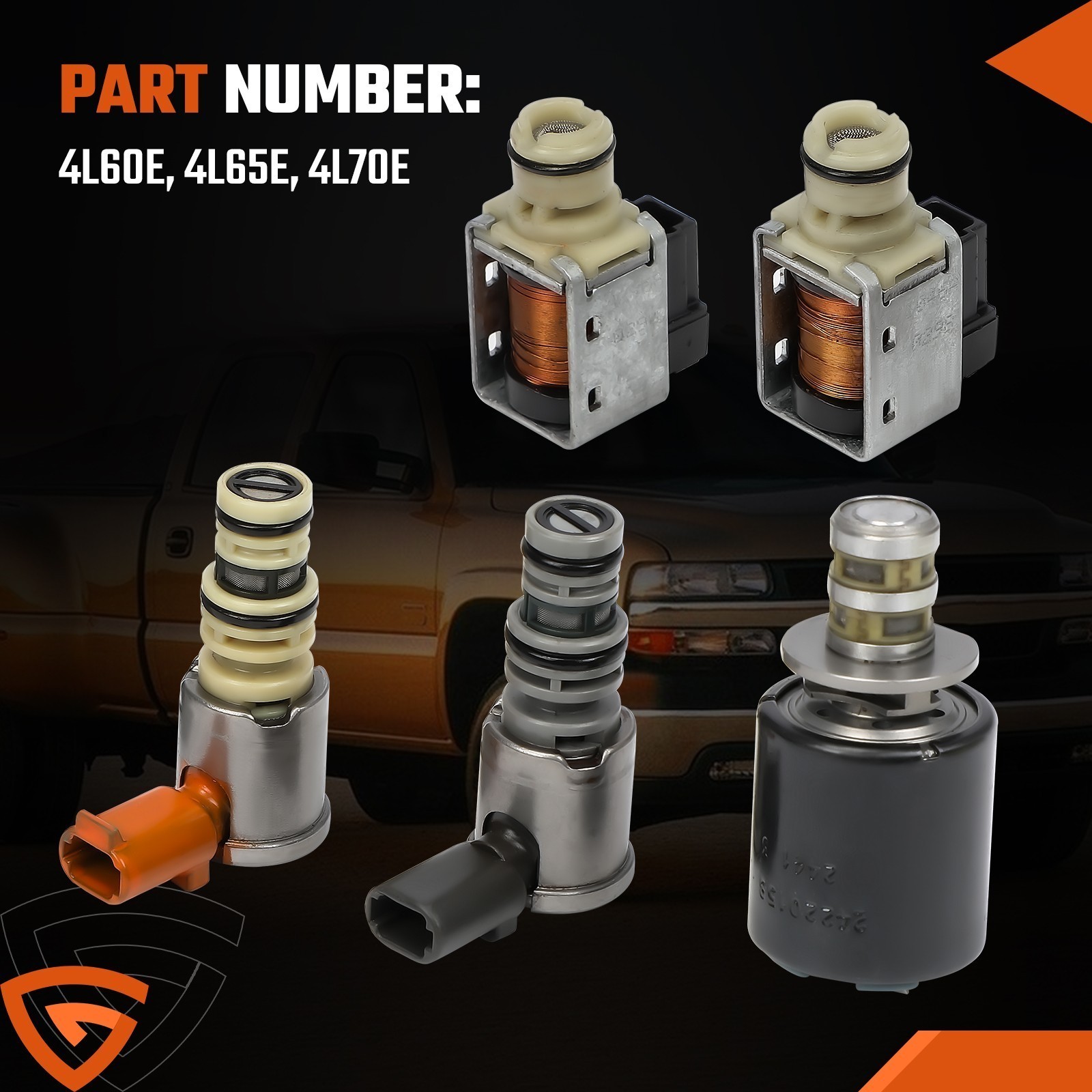 5 Pack Transmission Master Solenoid Kit 4L60E 4L65E For GMC Chevy Silverado 1500