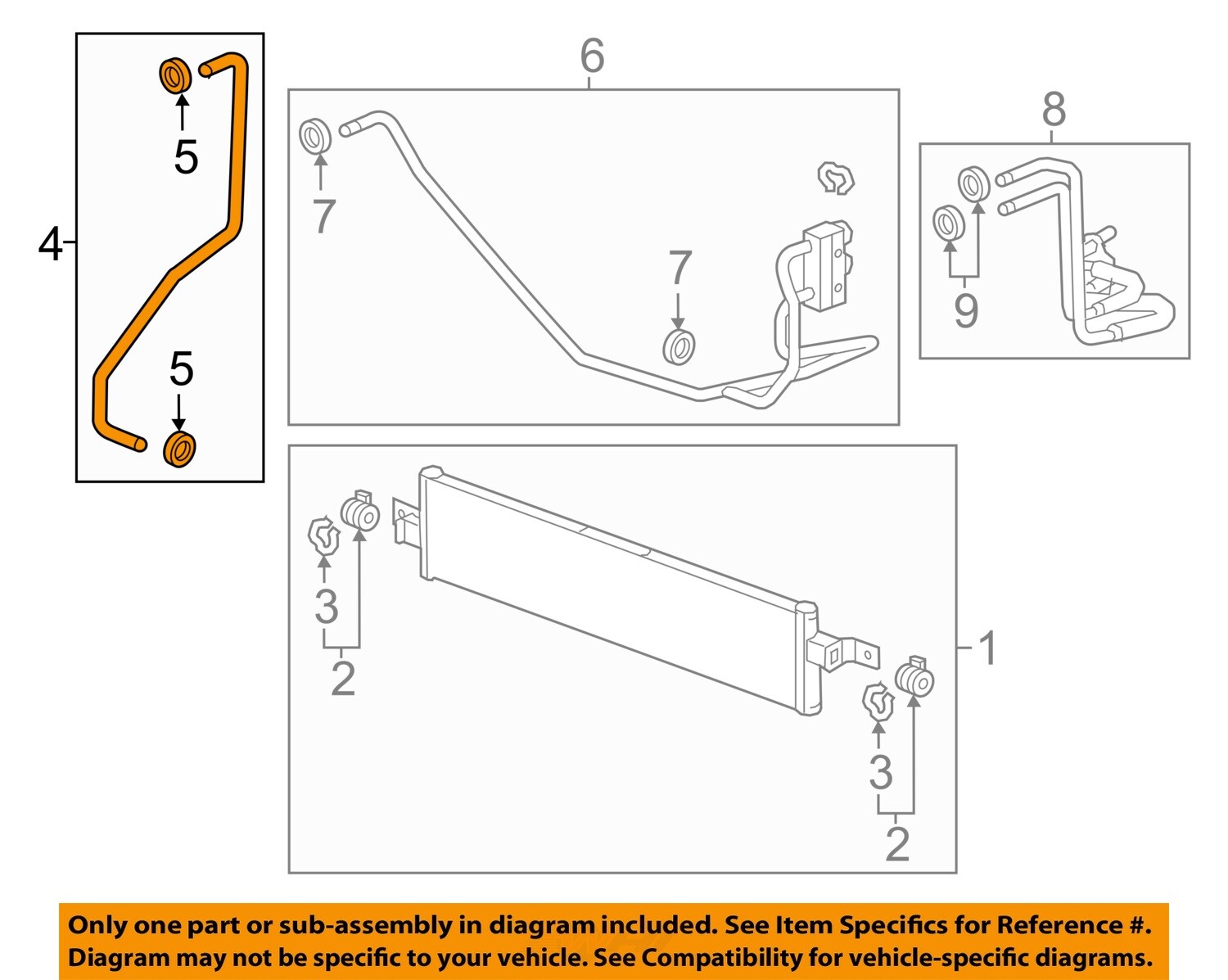 GM OEM 17-24 Acadia Cooling Trans Oil Cooler-Oil Cooler Pipe 23100571
