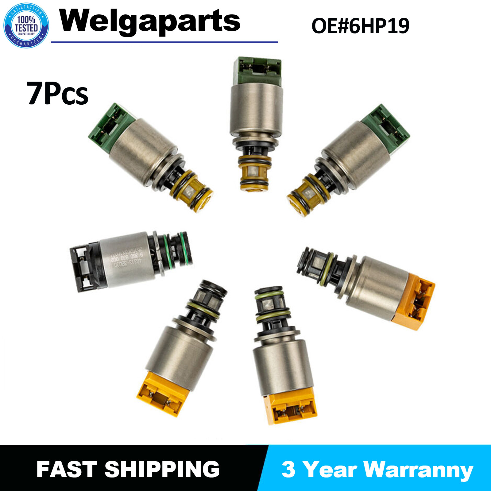 7x Transmission Solenoid Kit For BMW 6HP19 6HP26 6HP32 1068-298-045 US