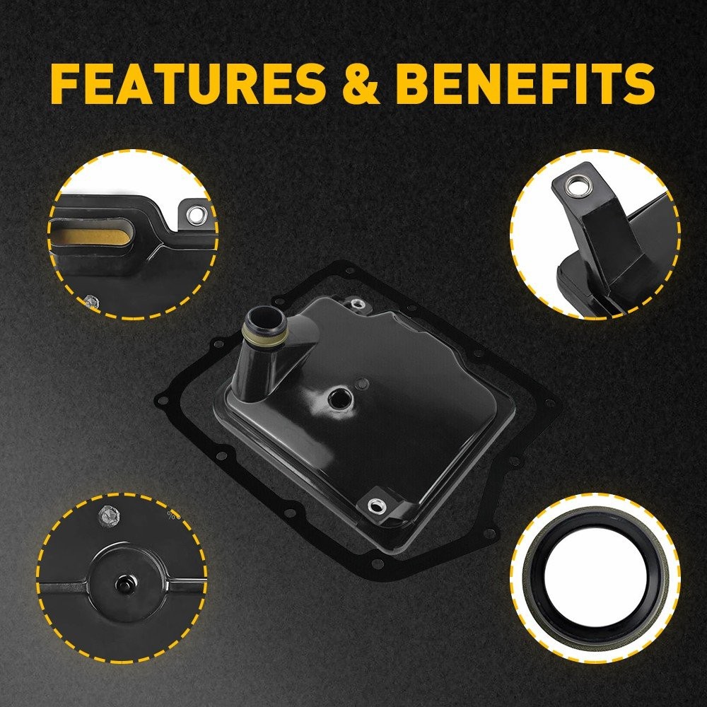 Auto Transmission Kit Filter & Gasket 2008-2016 Fit 5010884AD Dodge Chrysler Ram