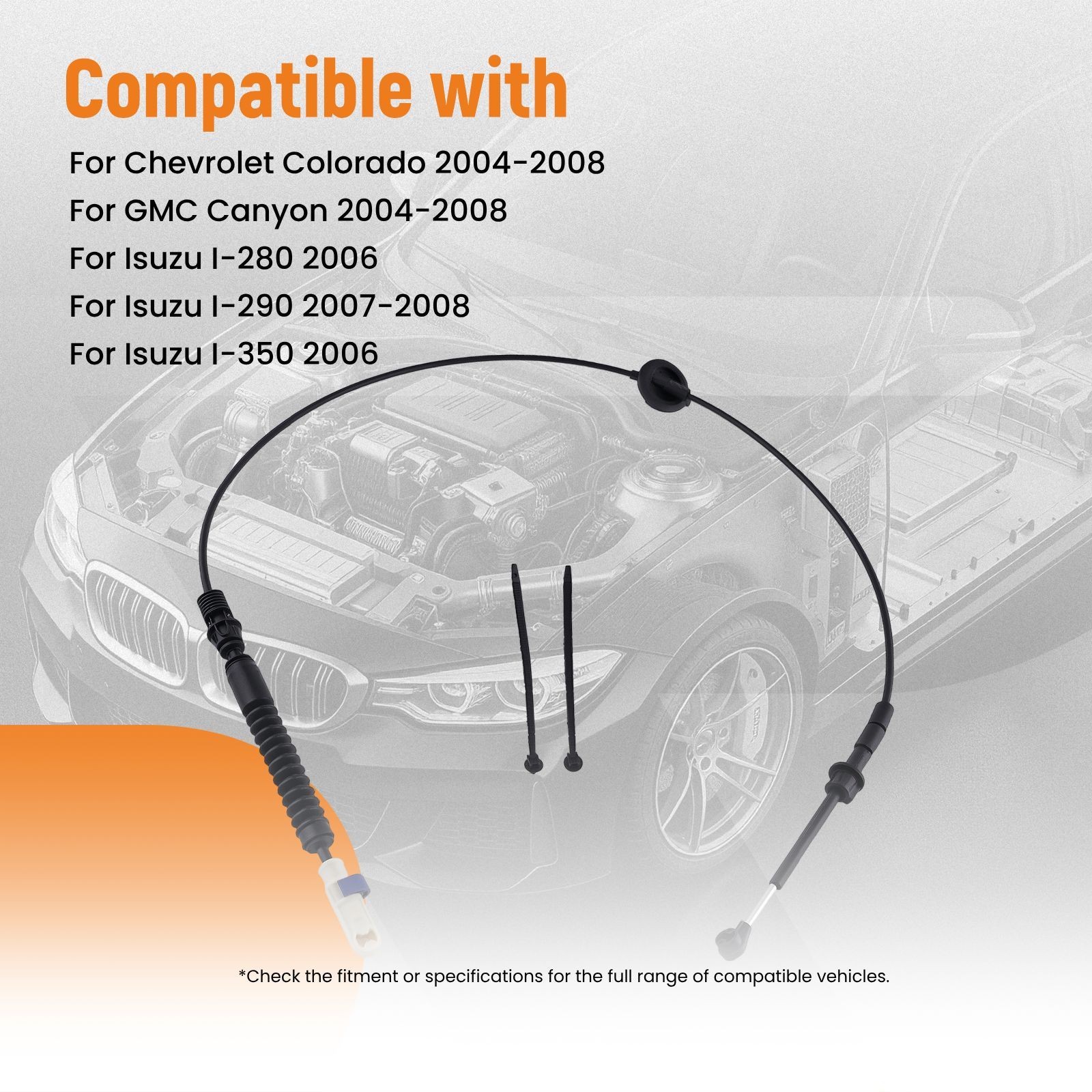 Automatic Shift Cable for Chevrolet Colorado Z71 Z85 2004-2012 25800701