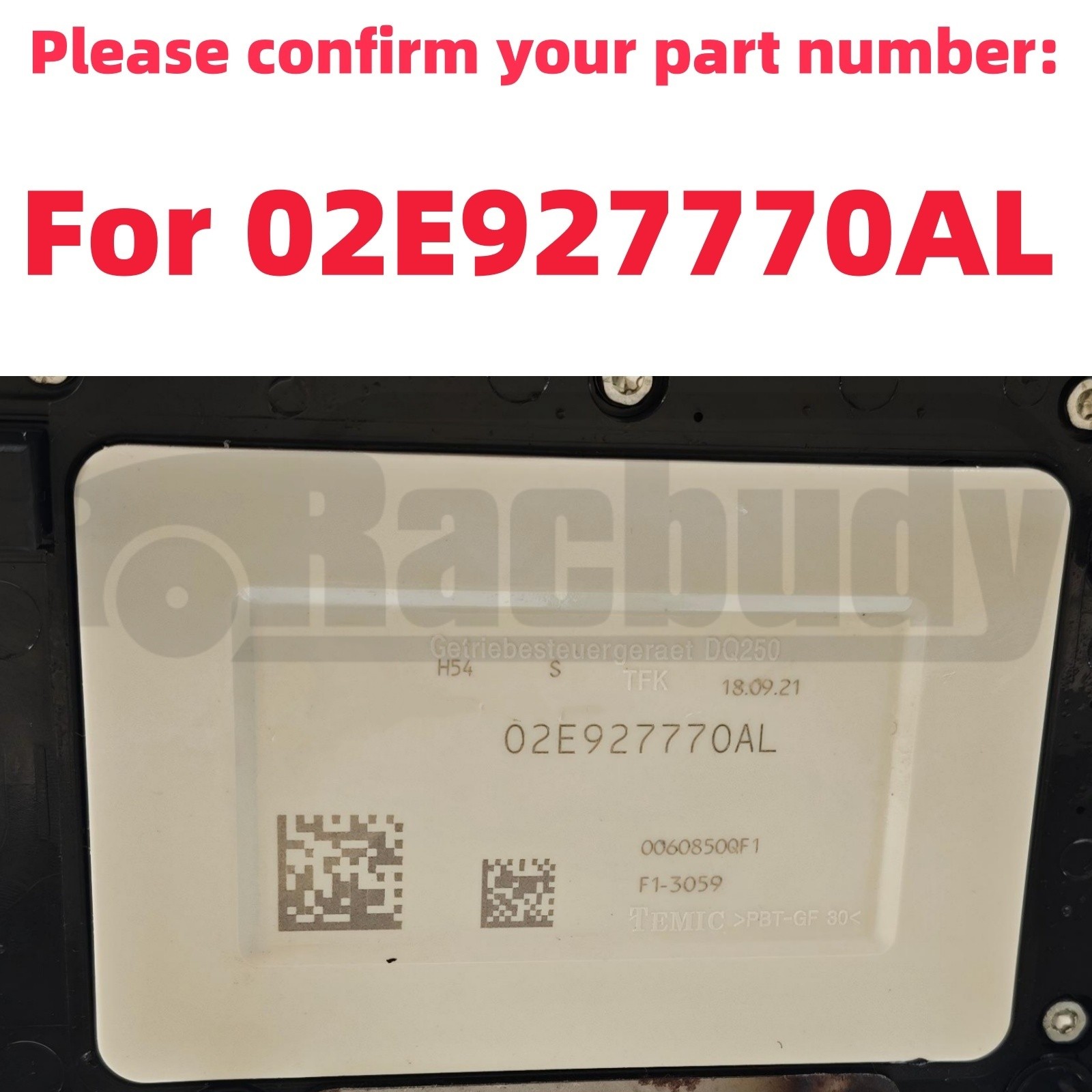 TCM TCU Mechatronic Valve Body Control Unit 02E927770AL for 02E DQ250 VW Audi