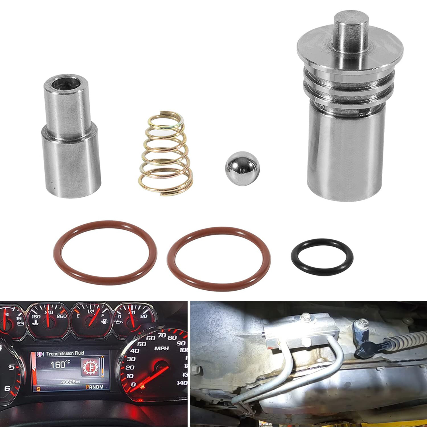 Transmission Cooling System Upgrade Kit Flow Bypass Valve Kit For GM 6L80 STL010