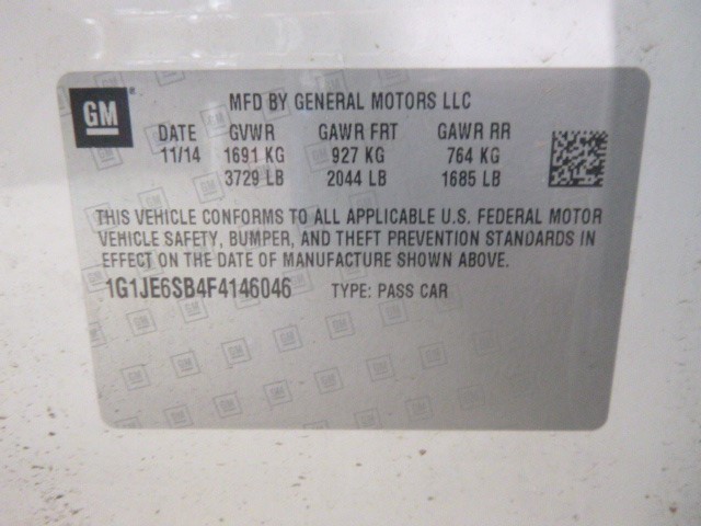 Chevrolet Sonic 2015 Automatic Transmission 1.4L 96K mi. 95K 24263616 9692