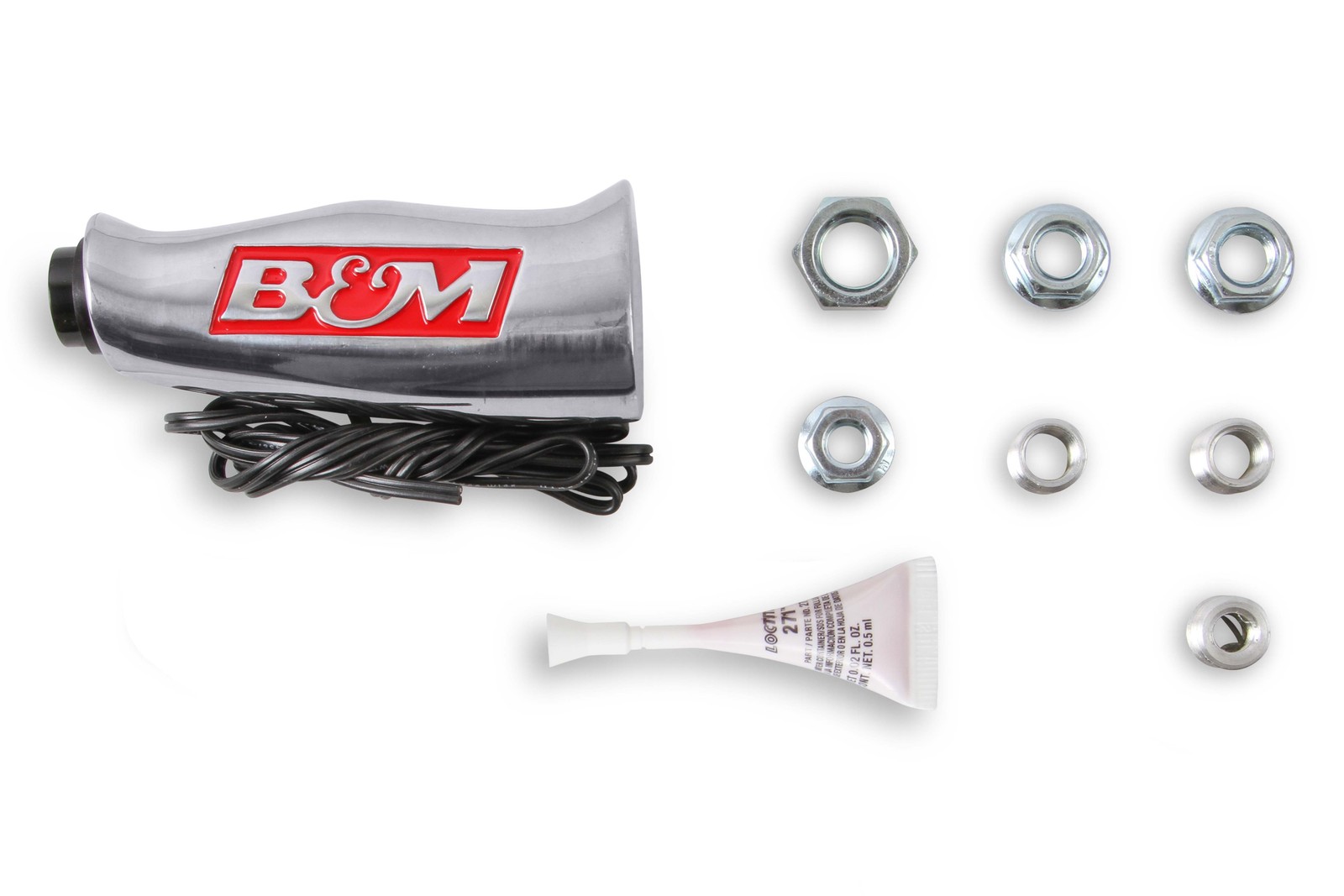B&M 80658 T-Handle Universal Auto Trans Shift Knob 12V Switch