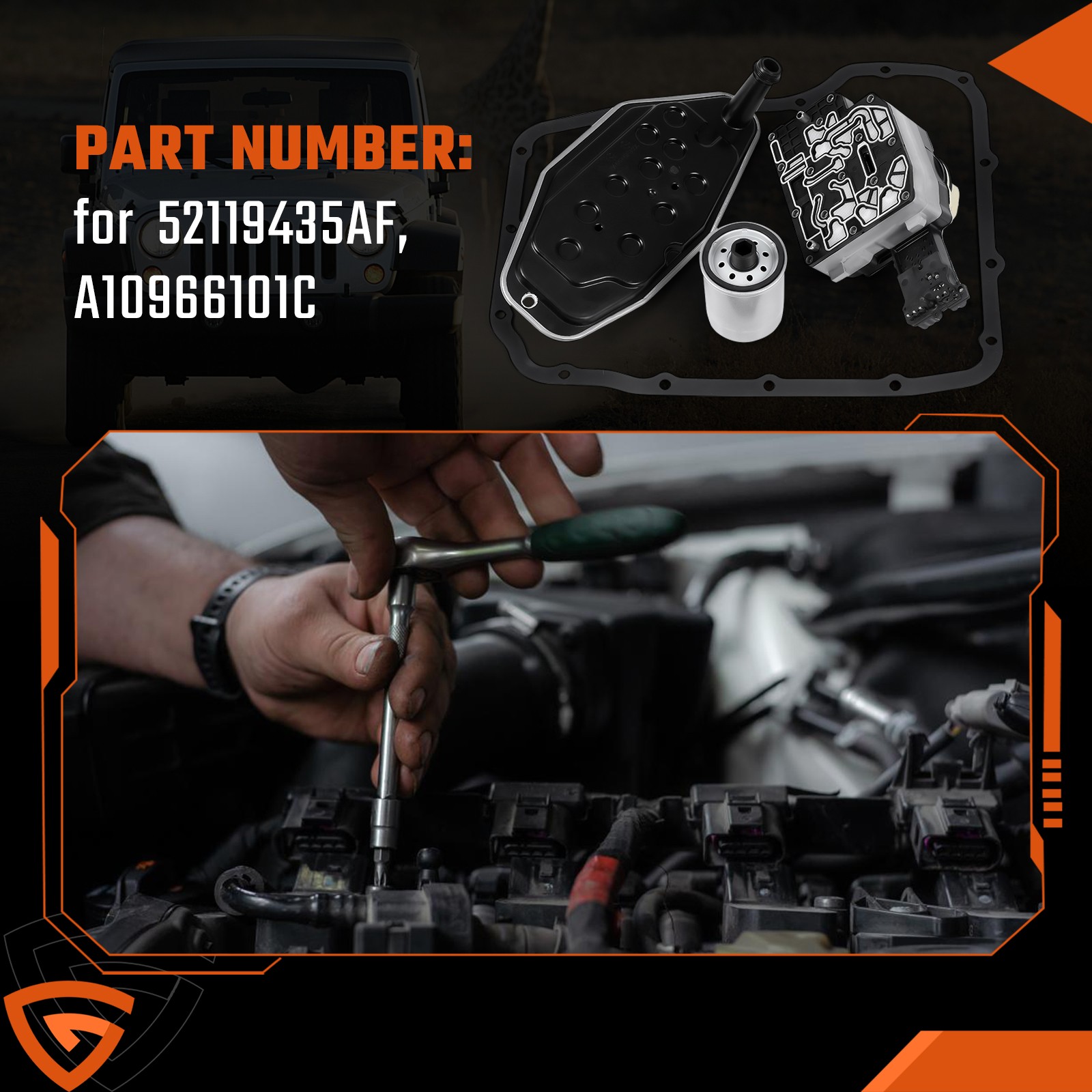 Transmission Shift Solenoid Set For 2004-2018 Dodge Durango V8 68002342 3.7L