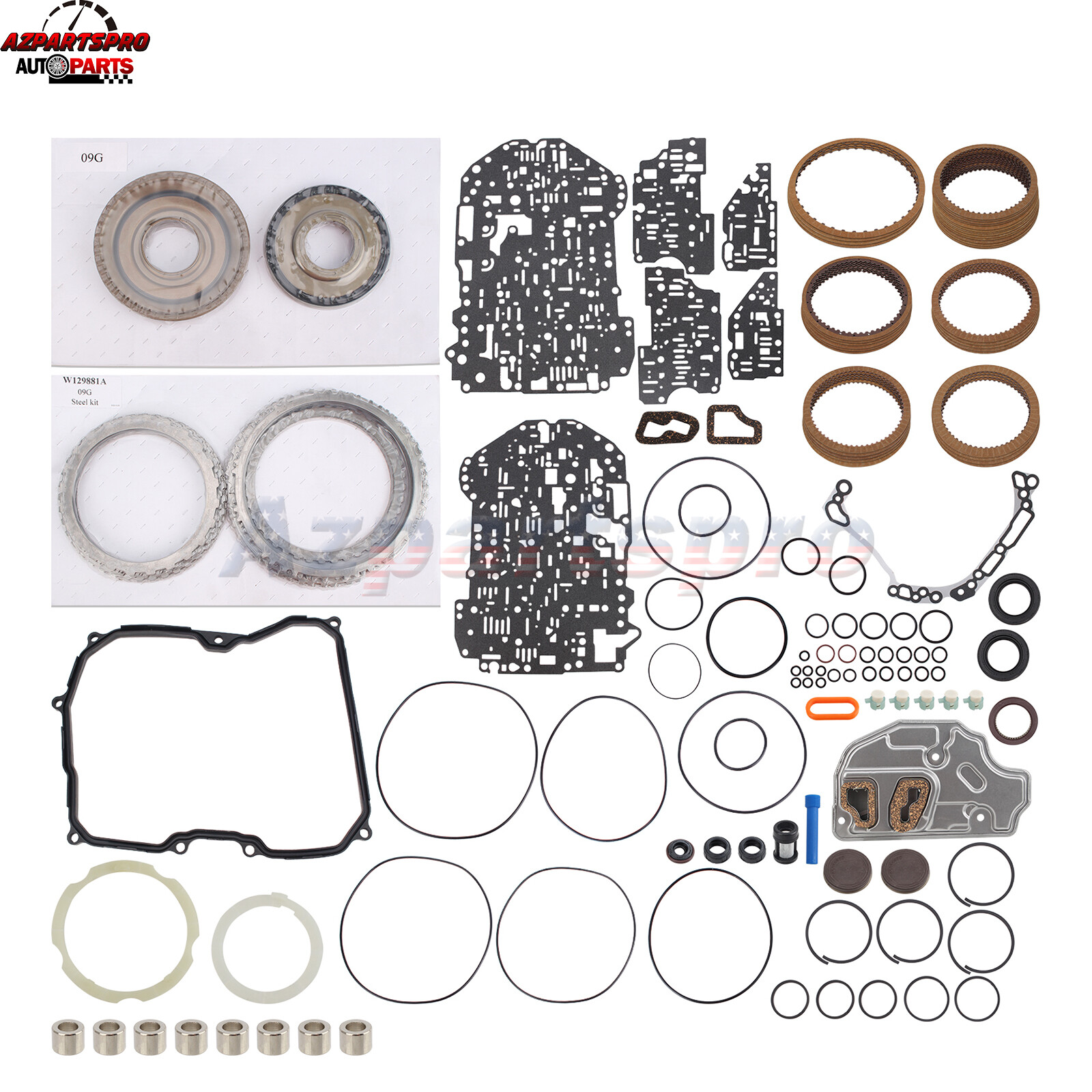 For VW Audi 6 Speed 09G Master Transmission Rebuild Seal Overhaul Kit O9G TF60SN
