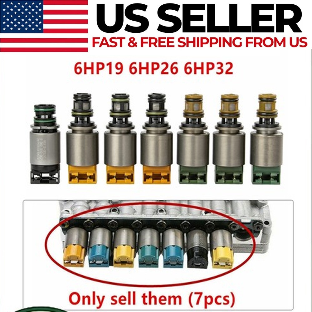 7x 6HP19 6HP26 6HP32 TRANSMISSION SOLENOID KIT FOR BMW X3 X5 AUDI A6 A8 Q7