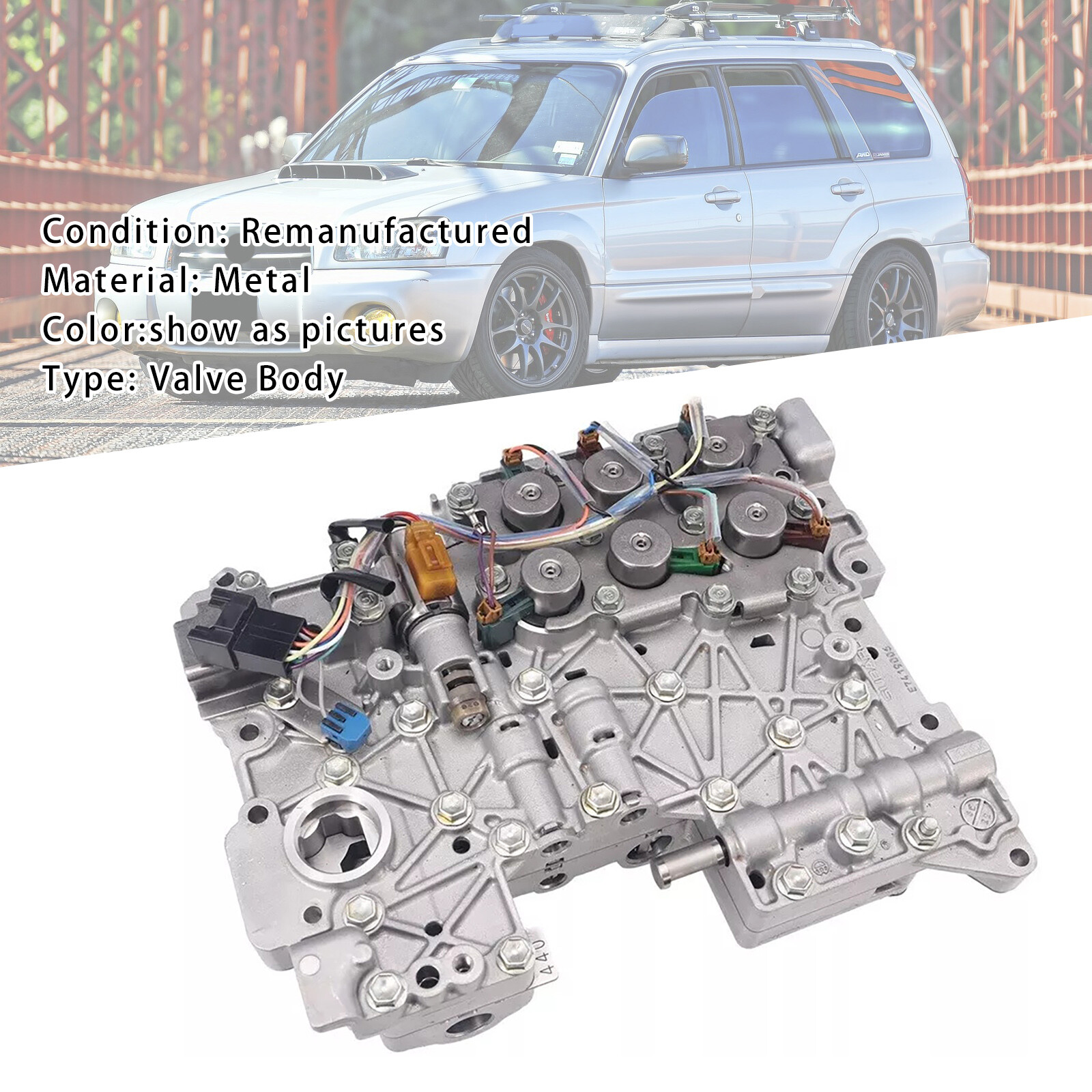 4EAT Transmission Valve Body with Solenoids For Subaru Forester Outback Impreza