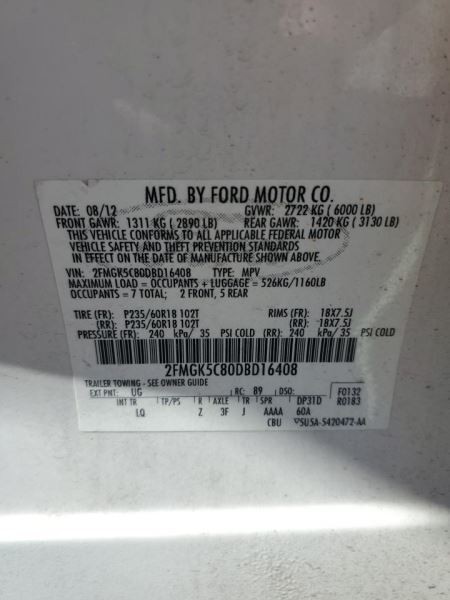 Automatic Transmission 6 Speed ID DA8P-7000-CA Fits 13 EXPLORER 1206360