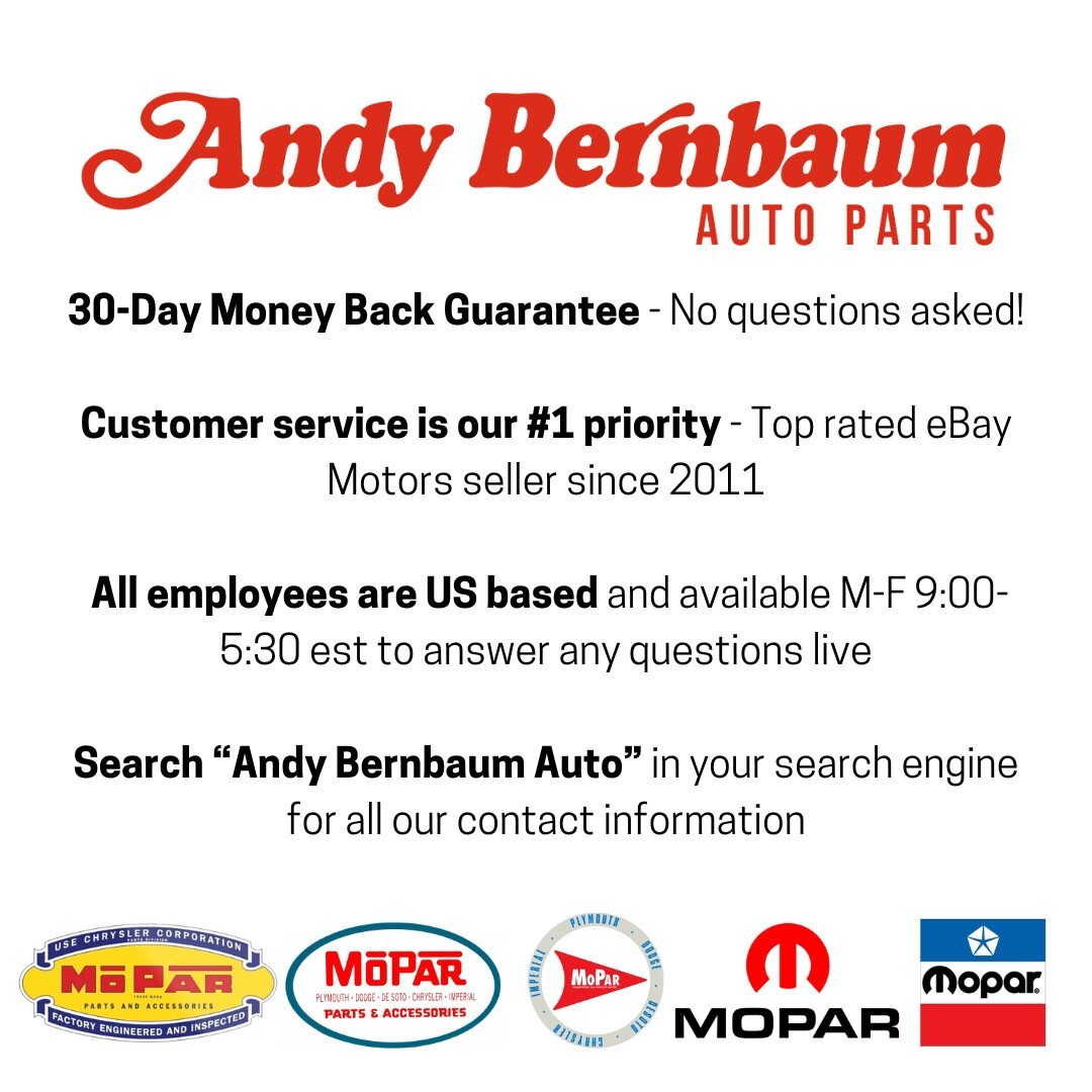 For 1965 Dodge Plymouth A & B-body Cars Automatic Transmission Starter Relay.