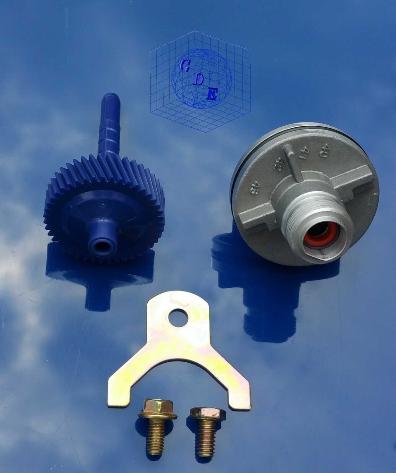 GM TH 4L60 350 700R4 TRANSMISSION SPEEDOMETER KIT 43 DRIVEN GEAR HOUSING & CLAMP