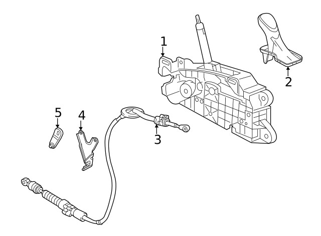 Genuine GM Automatic Transmission Shift Lever Assembly 23392734