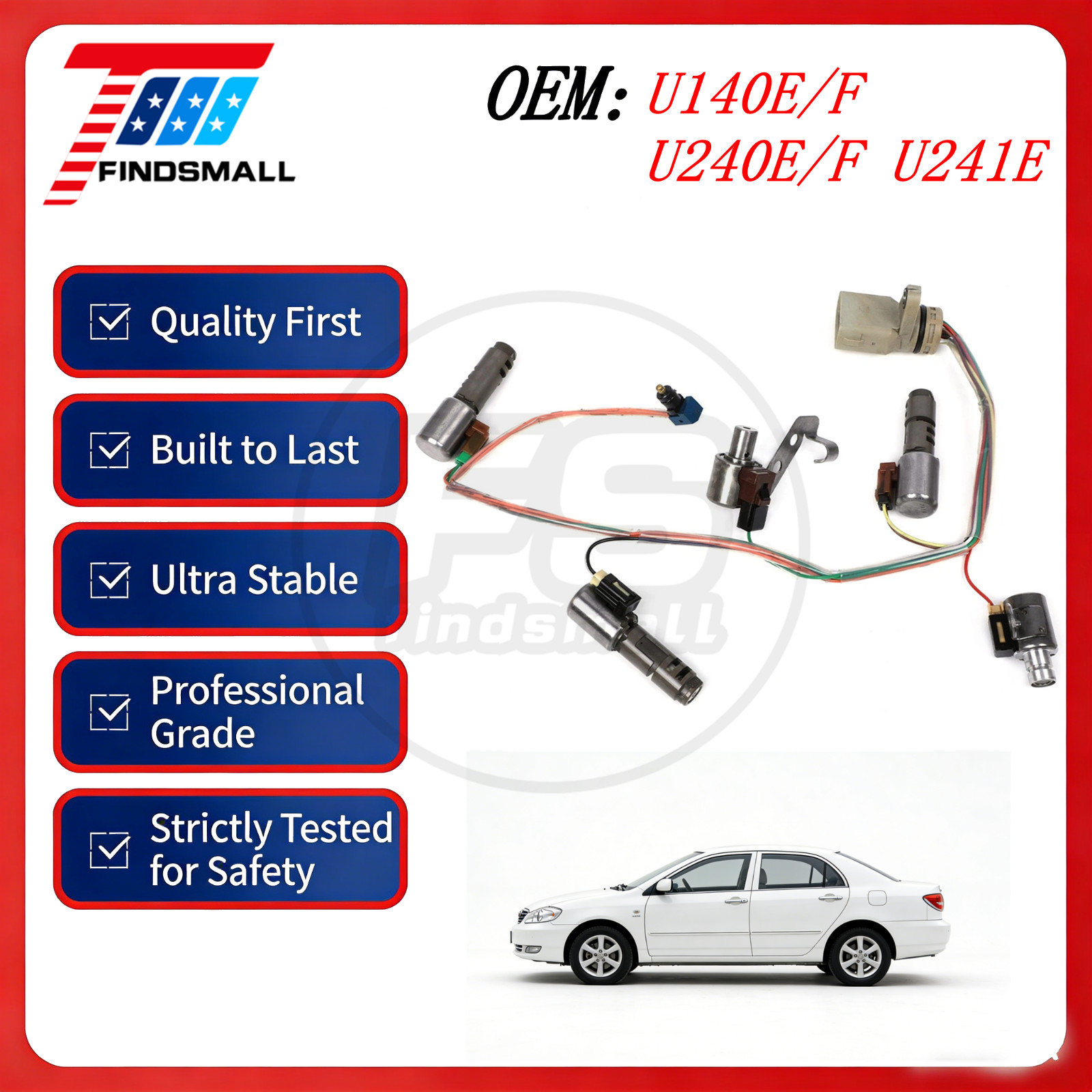 OEM U140E/F U240E/F U241E Transmission Solenoid W/Harness For Toyota RAV4 Lexus