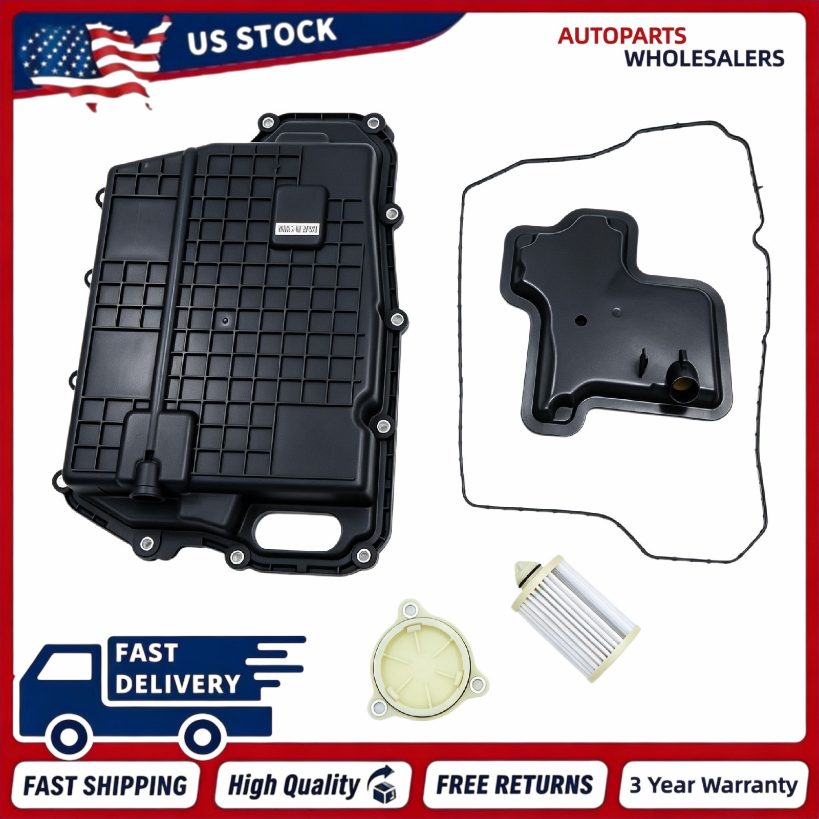 5PK For 2019-2024 Ford Edge Escape 2.0L Transmission Filter Side Cover Kit