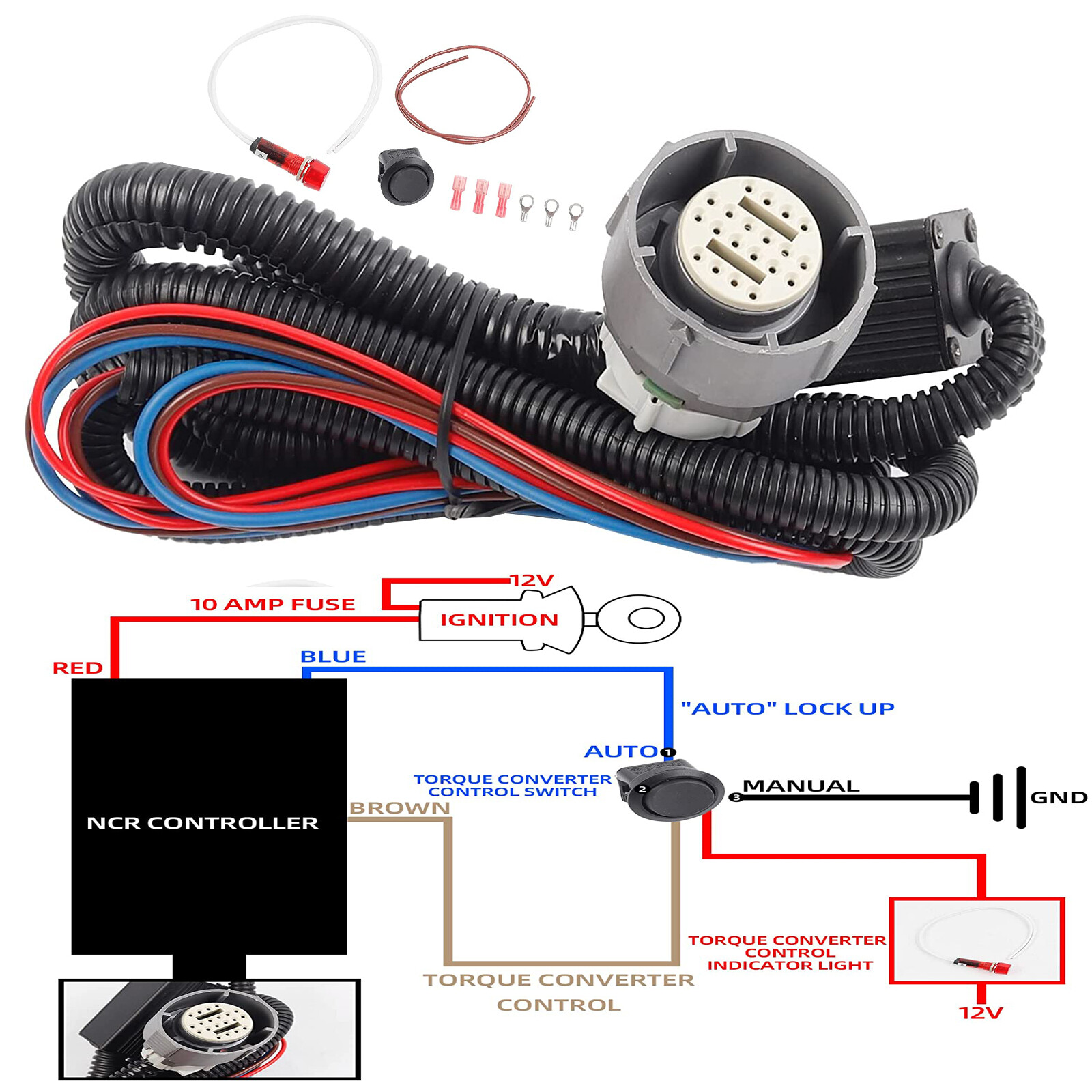 NCR 4L80E stand alone controller manual shift conversion for 4l80e transmission