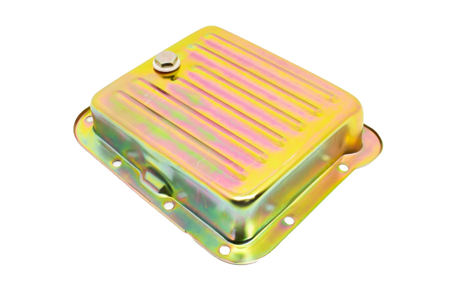 Steel Stock Capacity Transmission Pan Fits Ford C4 Case Fill, Finned – Zinc
