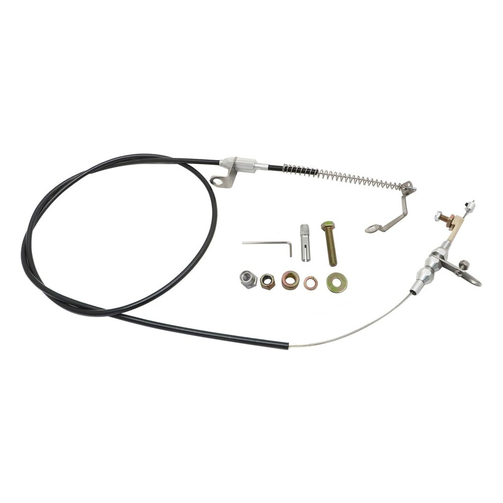 For Ford/AOD Lokar E-150 Econoline F-150 Black Kickdown Cable Kit New KD-2AODU