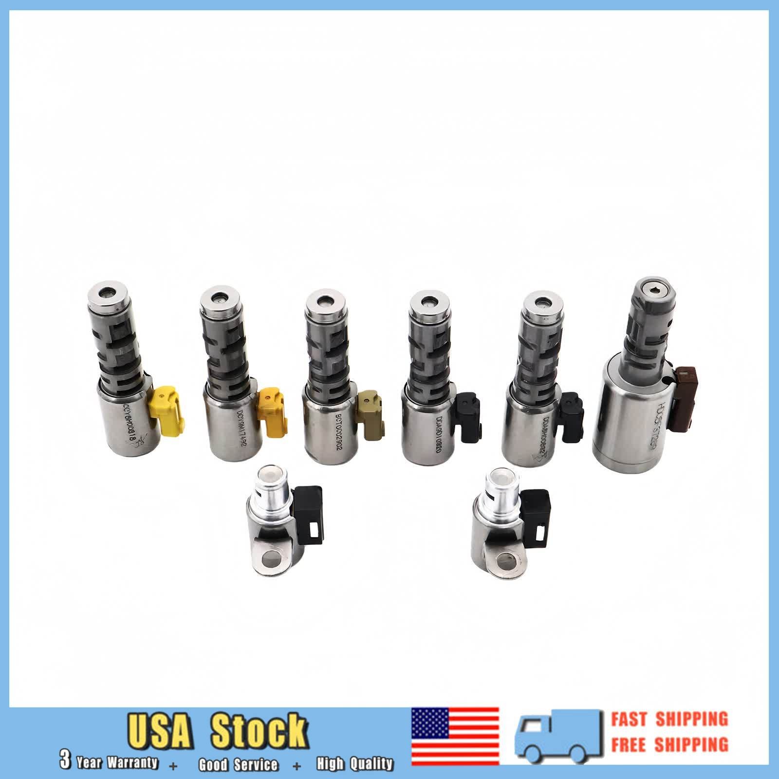 8Pcs Transmission Solenoid Small Valve Fit 03-08 Audi TT 05-10 VW Jetta 09G 6spd