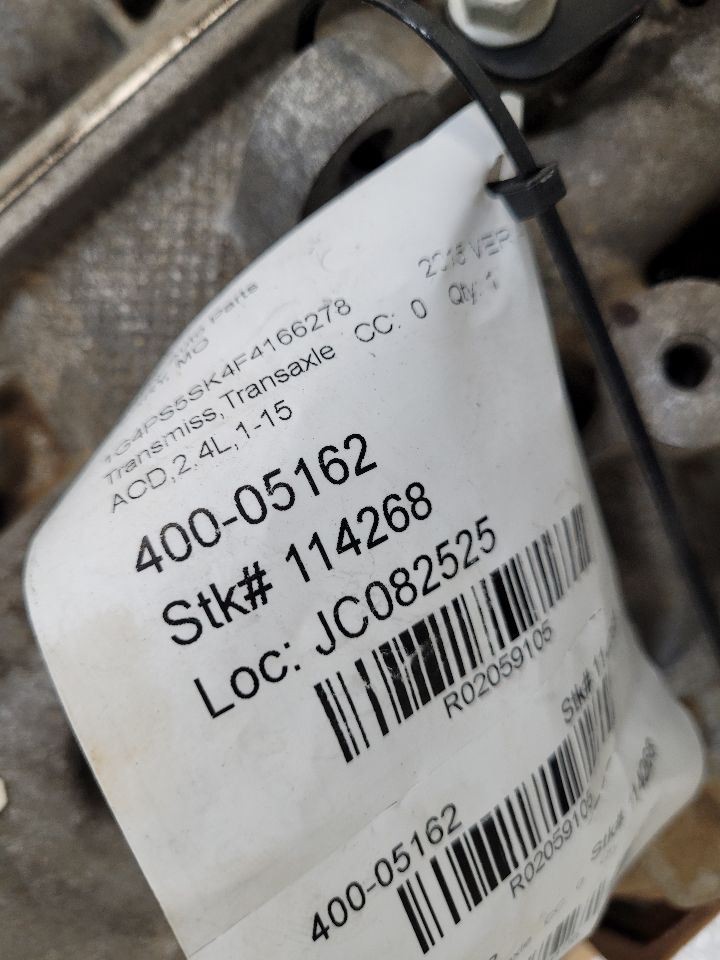 2015 BUICK VERANO Automatic Transmission 2.4L OPT MH8