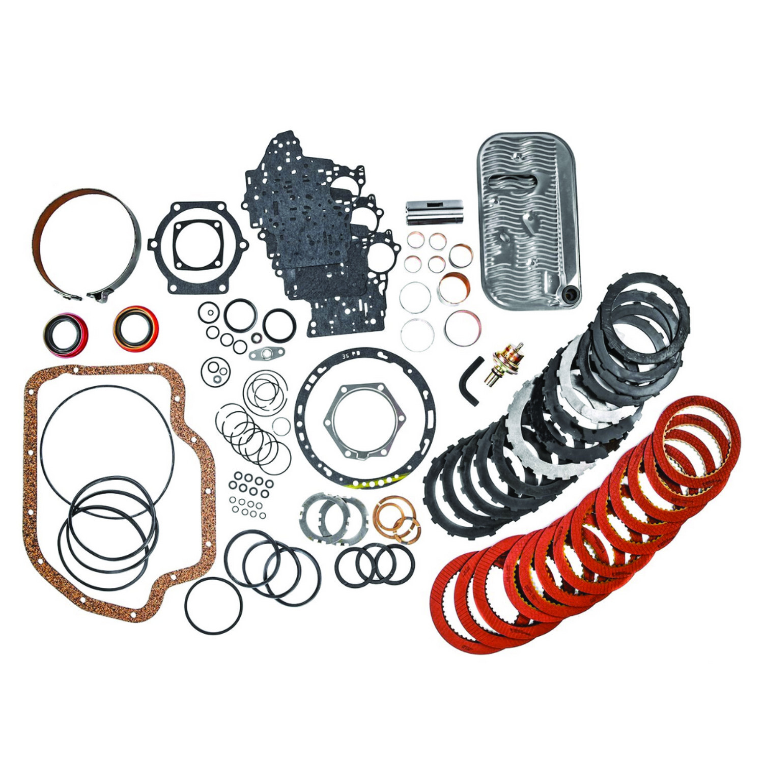 TH400 Turbo Performance Alto Red Kolene Master Rebuild Kit w/Band Bushings Mod