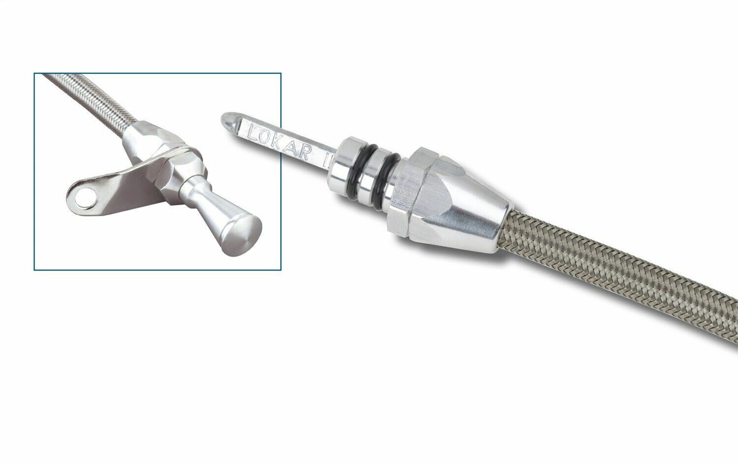 Lokar TD-3350TM Hi-Tech Flexible Braided Stainless Transmission Dipstick